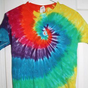 Rainbow Spiral Tie-Dye T-shirt